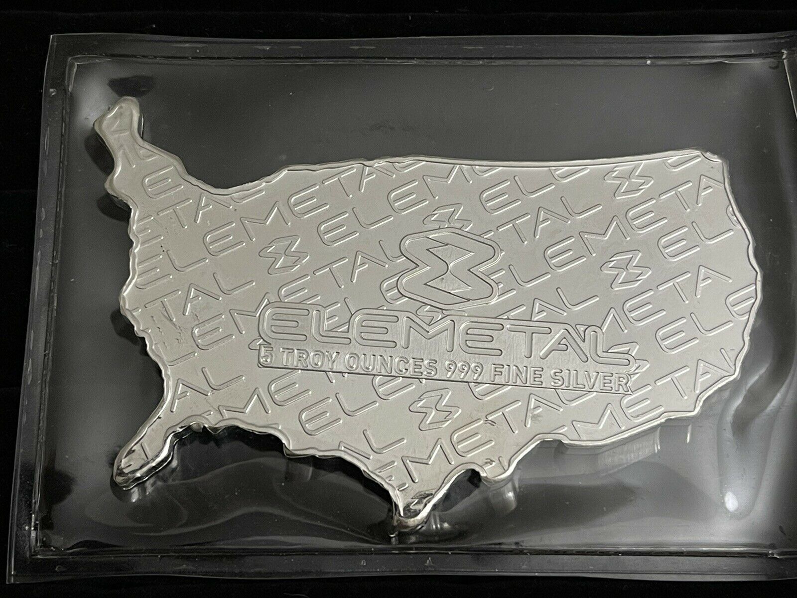 United States Map US Flag 5 Troy Oz 999 Fine Silver By Elemetal 3D united-states-map-us-flag-5-troy-oz-999-fine-silver-by-elemetal-3d