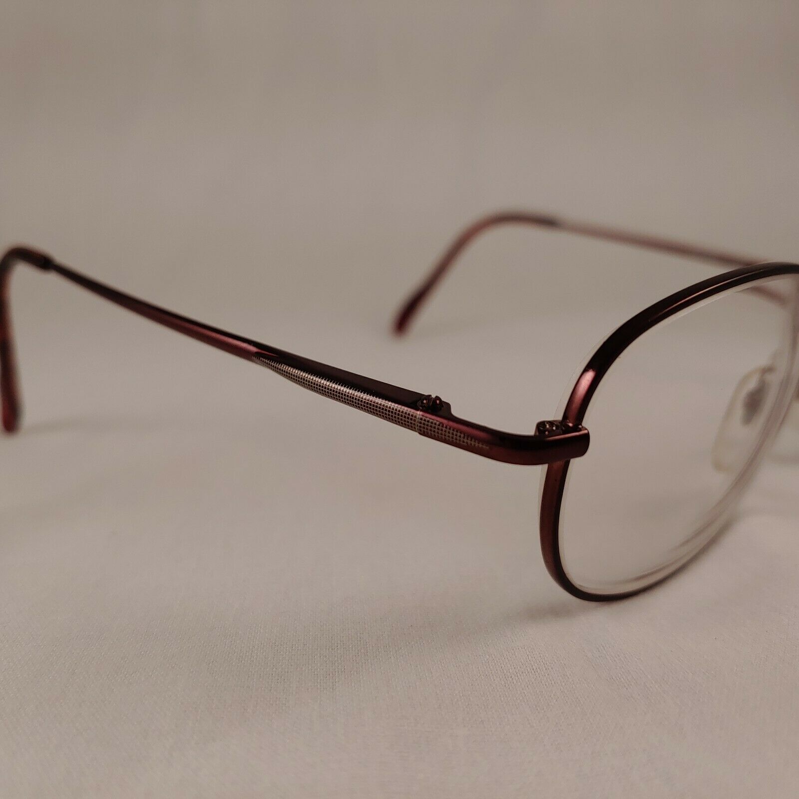 HART SCHAFFNER & MARX Rx Eyeglasses CEDAR PLAID 610 Burgundy Square