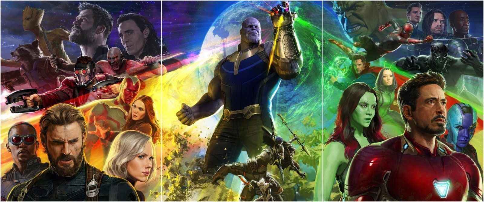 Set of 3 Avengers Infinity War Movie Posters 2018 Comic Con 18x24 24x36 27x40