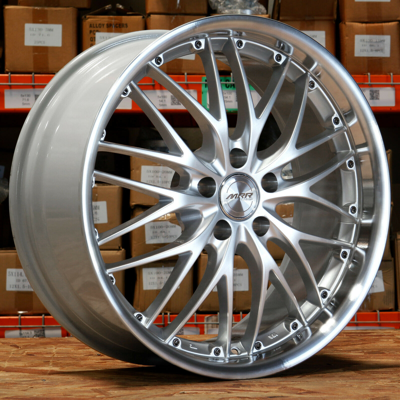 18x8.5 MRR GT1 5x114.3 20 Hyper Silver Wheels Rims Set(4) - Wheels