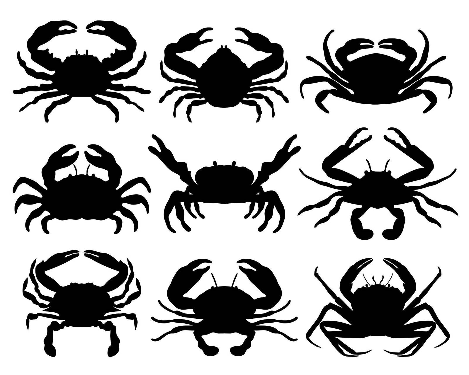 Crab svg, crabs svg, crab set svg, crab dxf, crab template, crab png ...