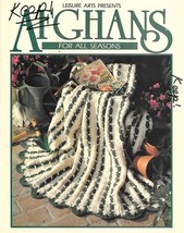 Leisure Arts #100318 Afghans for all Seasons - $11.88