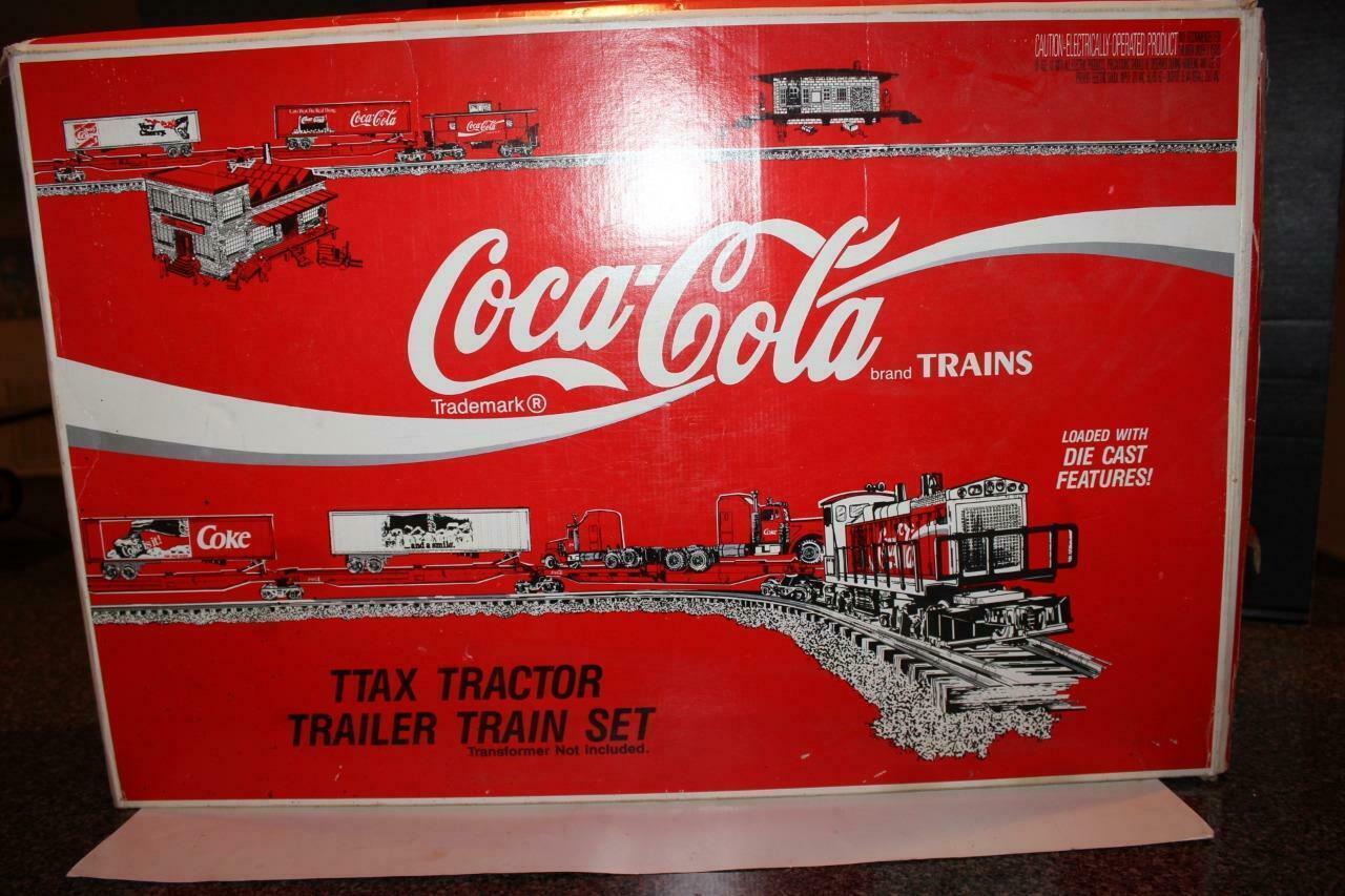 KLINE VINTAGE TRAIN SET COCA COLA TTAX TRACTOR TRAIN SET, MP15 ENGINE Starter Sets & Packs