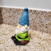 Garden Gnomes, Painted Cement 4" tall, 3 for $18 / $8 each, Fairy Garden Statues image 7