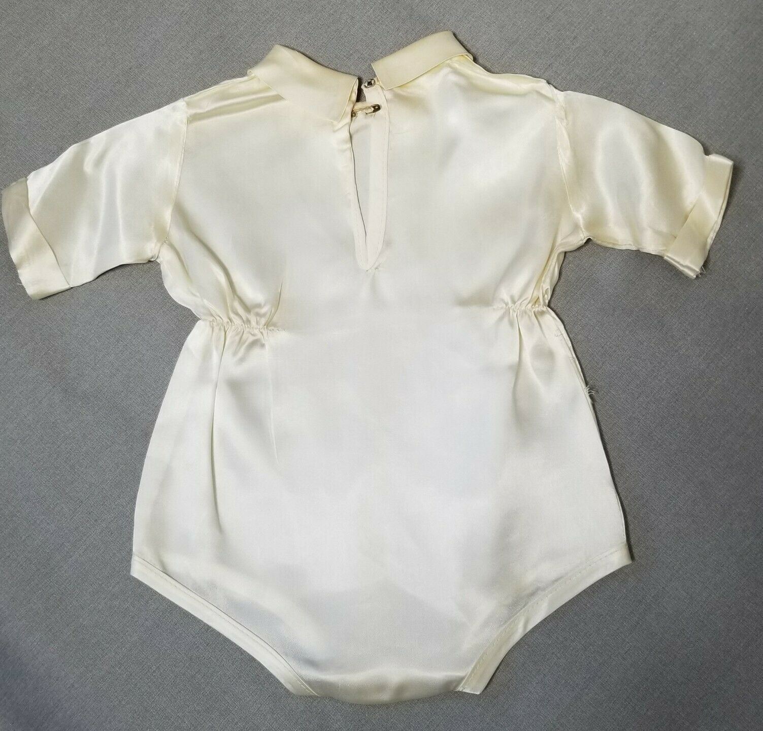 Phyllis Baby Wear Vintage Infant Boy White Satin Christening Baptism