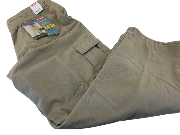 wrangler relaxed fit fleece lined cargo pants