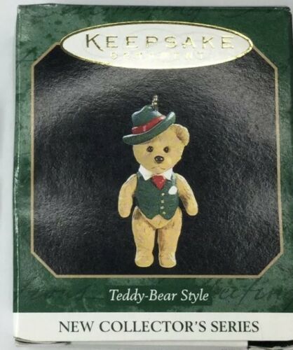 Primary image for Hallmark Miniature Keepsake Ornament 1997 Teddy-Bear Style - #1 in Series New