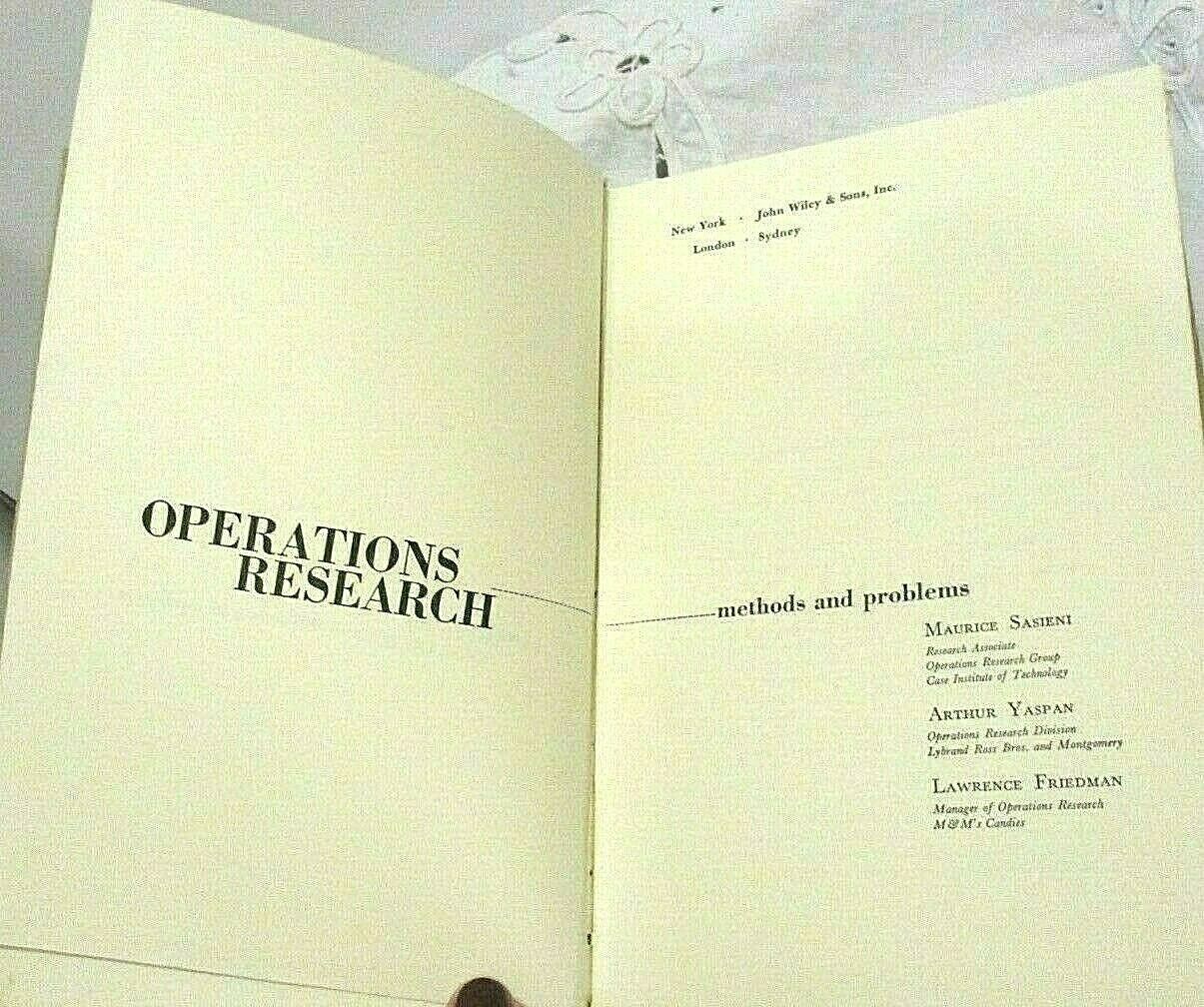 operational research methods