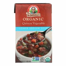Dr. Mcdougall&#39;s Organic Quinoa Vegetable Lower Sodium Soup - Case Of 6 -... - $37.96