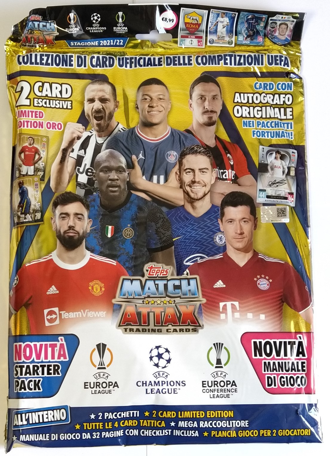 Match Attax Champions League 2021-22 Starter Pack Italian Ed.