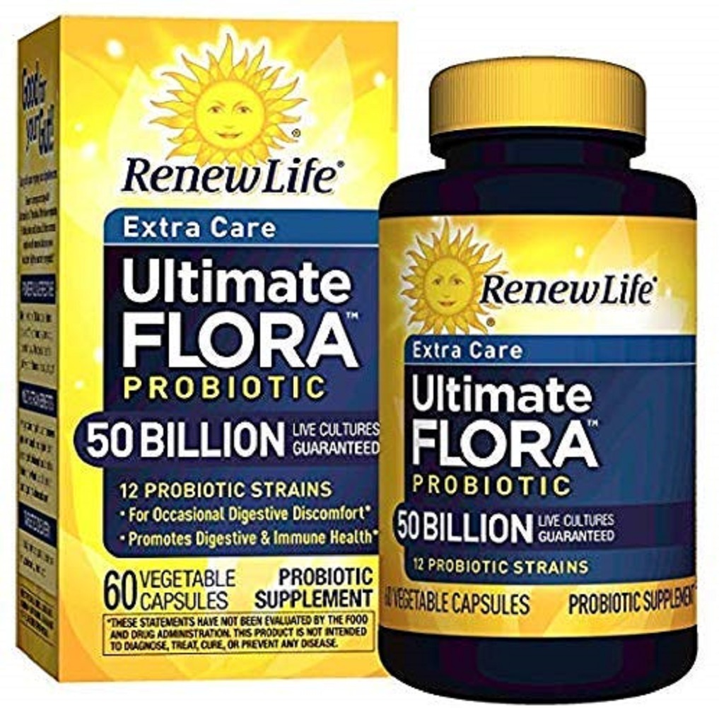 Ultimate Flora Extra Care 50 Billion By Renew Life, 60 Caps, 2 Pack