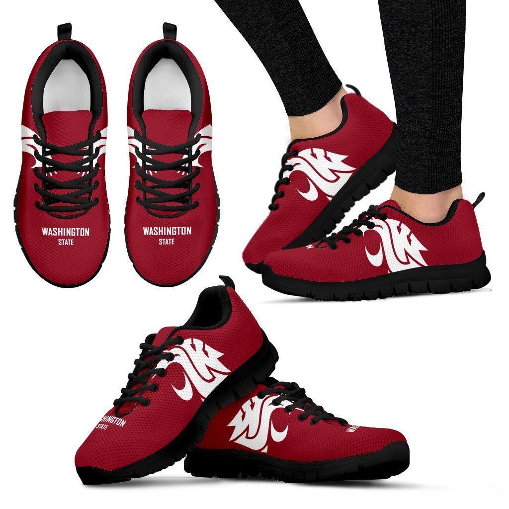 Washington State Cougars NCAA Fan Custom Unofficial Running Shoes ...