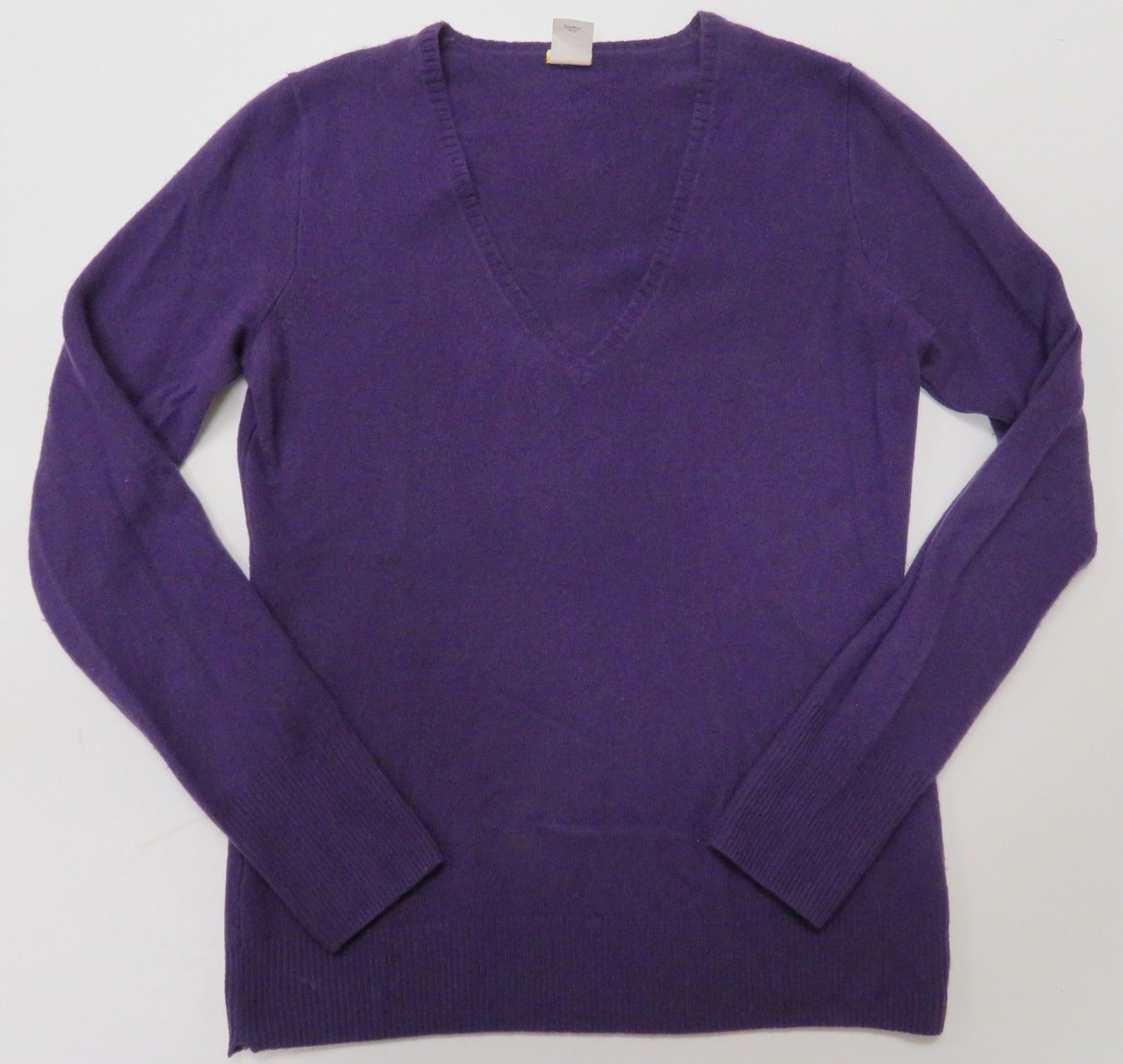 J Crew 100% Cashmere Womens Small V-Neck Sweater Purple - Sweaters