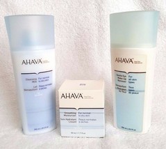 AHAVA Dead Sea Laboratories Smoothing Moisturizer Cleansing Milk Remover 3 Prods - $34.95