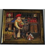 Grocery Shopping Delivery Boy with Dog by Lee Dubin Original Framed Oil ... - $10,000.00
