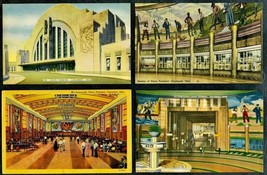 4 1910&#39;s Union Terminal POSTCARDS Cincinnati OH Kraemer Art J Louis Motz... - $26.99