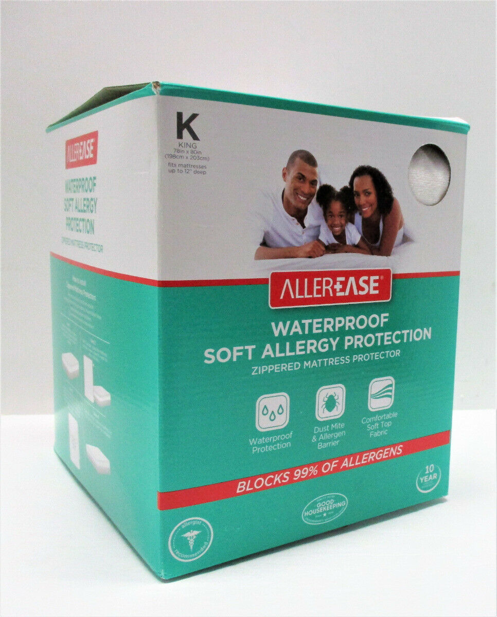 AllerEase Waterproof Zippered Mattress Protector KING Size