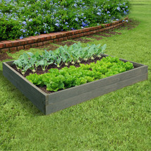 Outdoor Essentials 7014550 4 x 4 in. Wood Planter Box, Rustic Gray - $105.25