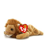 Ty Beanie Babies Roary the Lion 1996 Retired with Tag Errors - $125.00