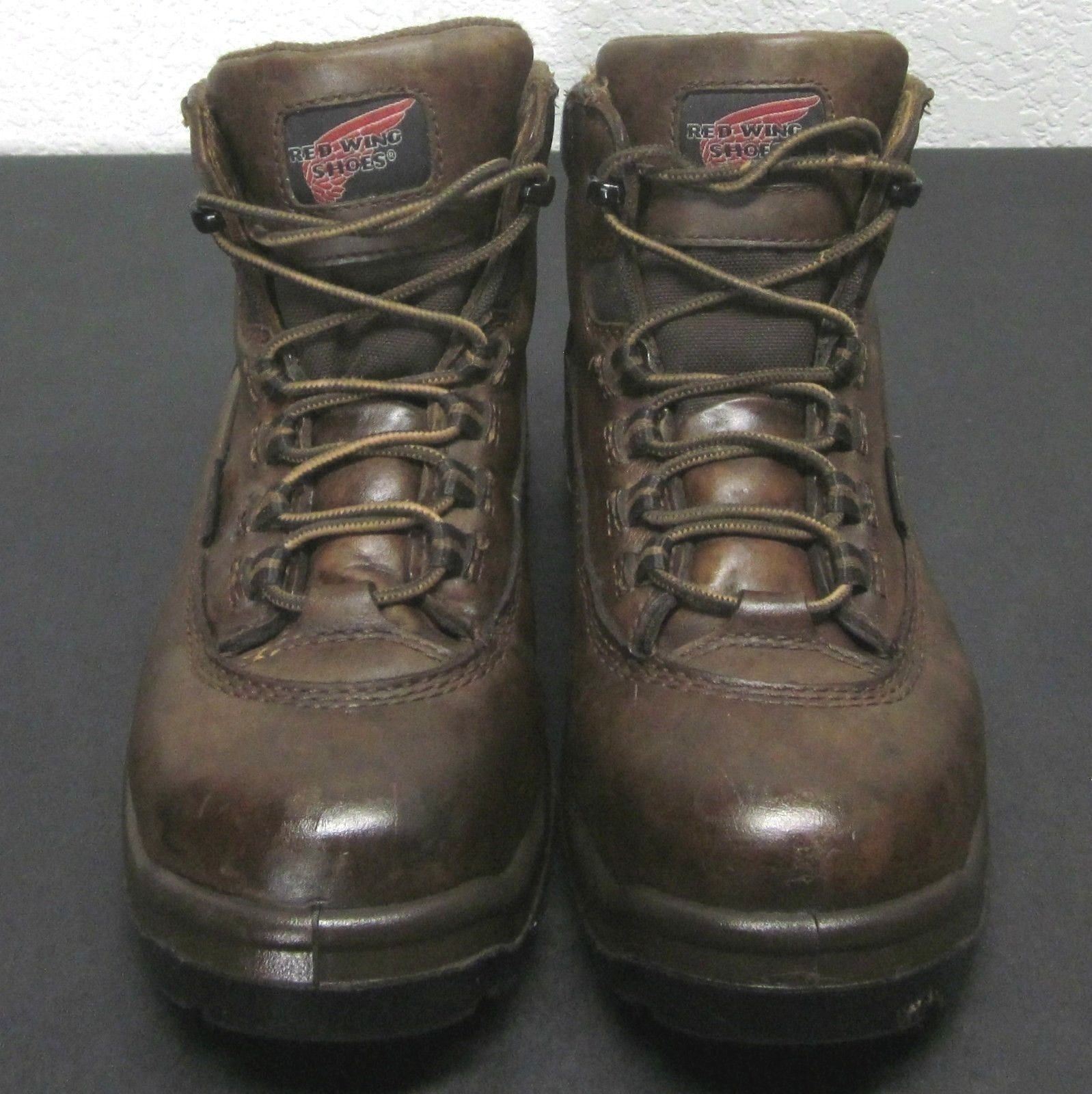 RED WING 2327 WOMEN'S SIZE 6.5D BROWN LACE UP ANKLE BOOTS STEEL TOE ...