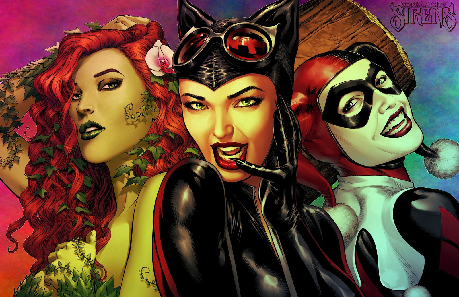 Gotham City Sirens artistic new poster DC comics Harley Quinn Poison ...