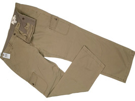 NEW $175 Hickey Freeman Cargo Pants!  38 x 32 Sterling Collection Tan Flat Front - $84.99