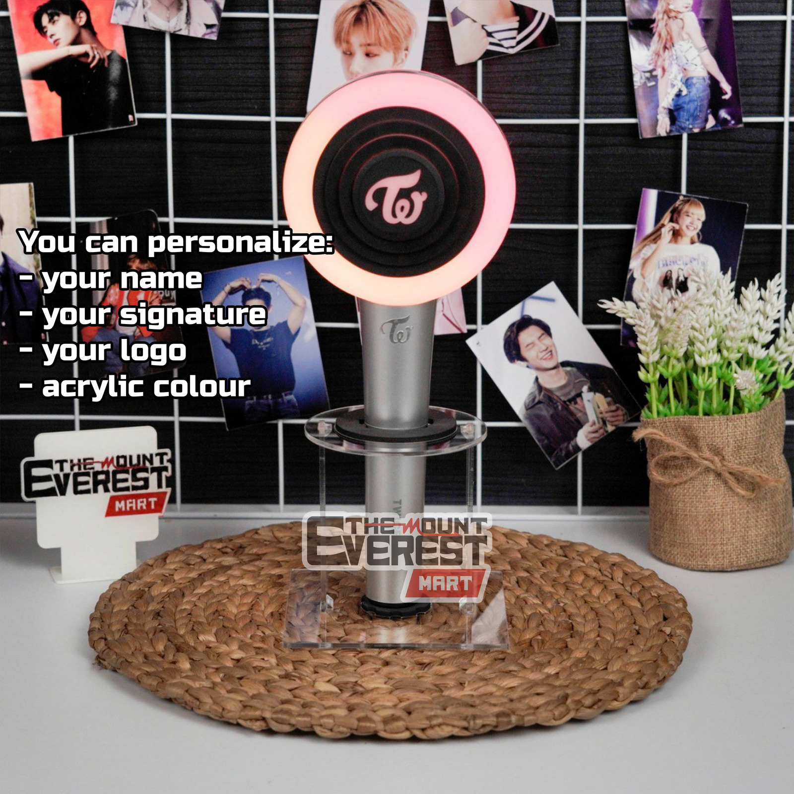 Lightstick Standee Display With Clear Acrylic Type B Other