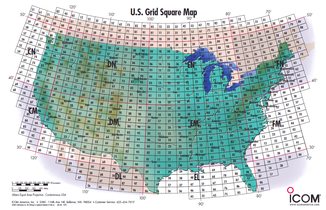 ham radio grid squares map
