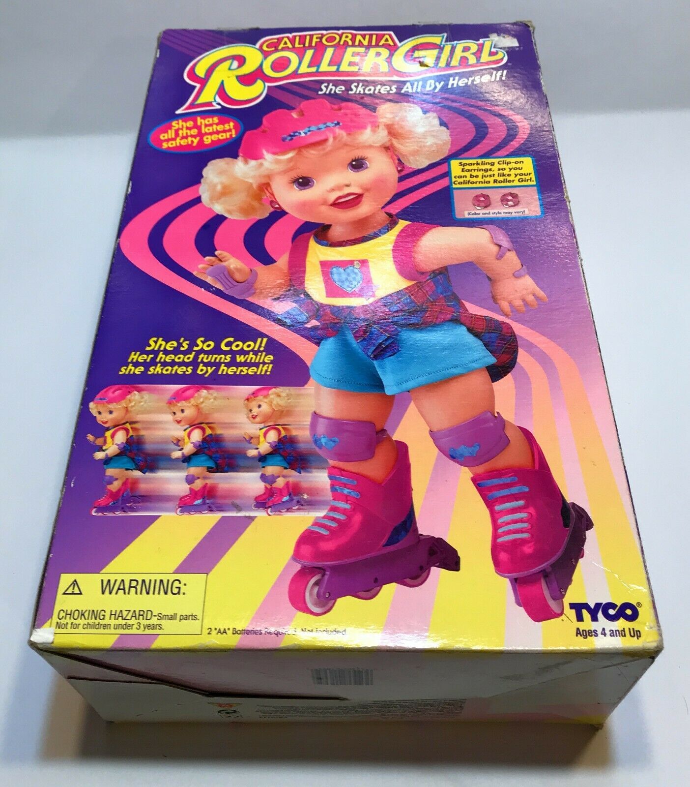 Vintage 1996 Tyco California Roller Girl Skates Doll Brand New in