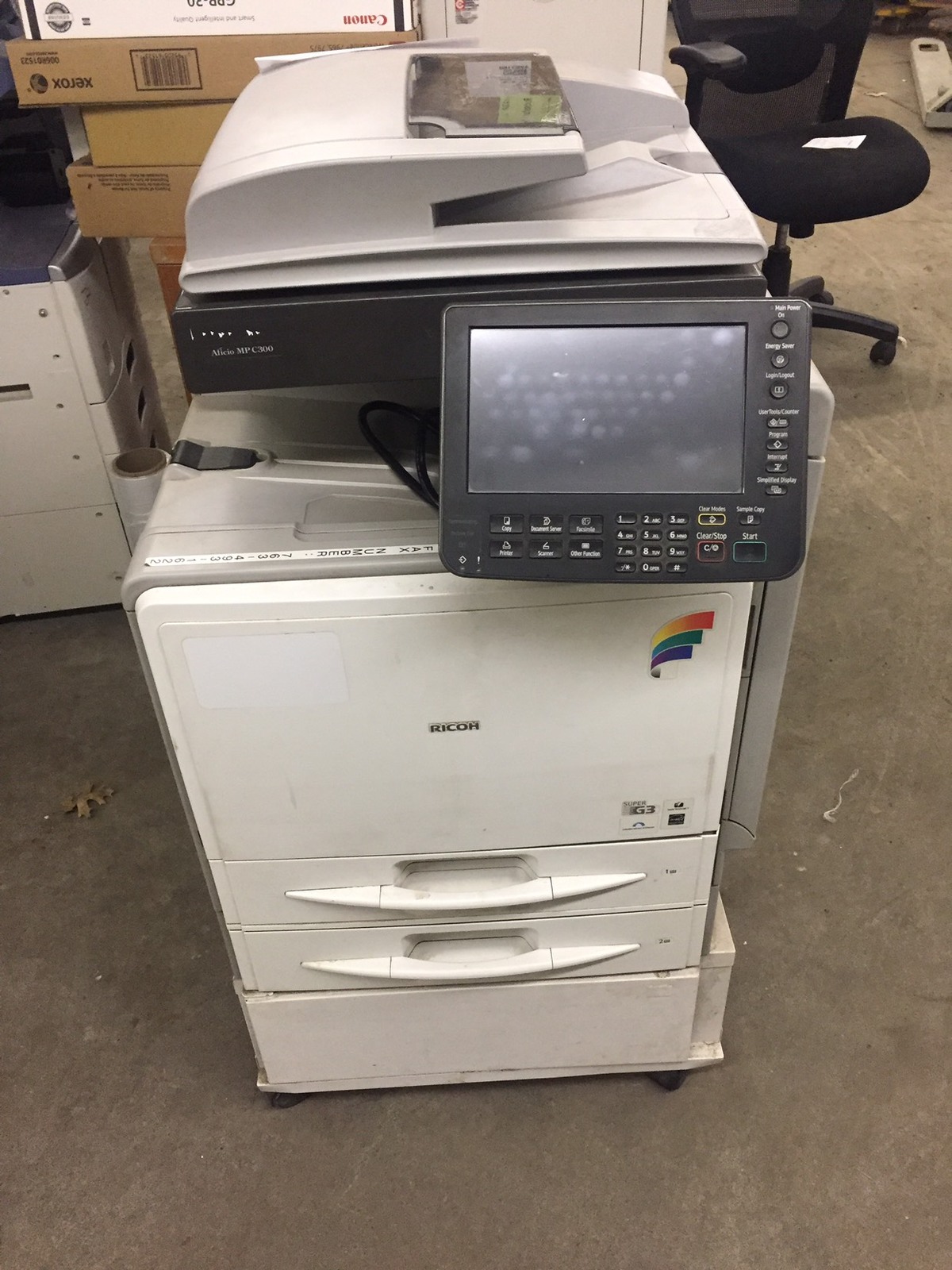 Ricoh Aficio MP C300 Color Laser Multifunction Printer Copier - Copiers