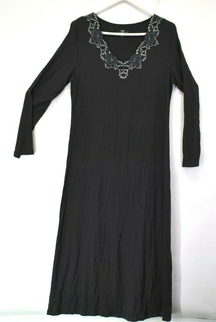 Adonna Women's 12-14 Large Long Sleeve Extra Long Sleepwear Nightgown ...