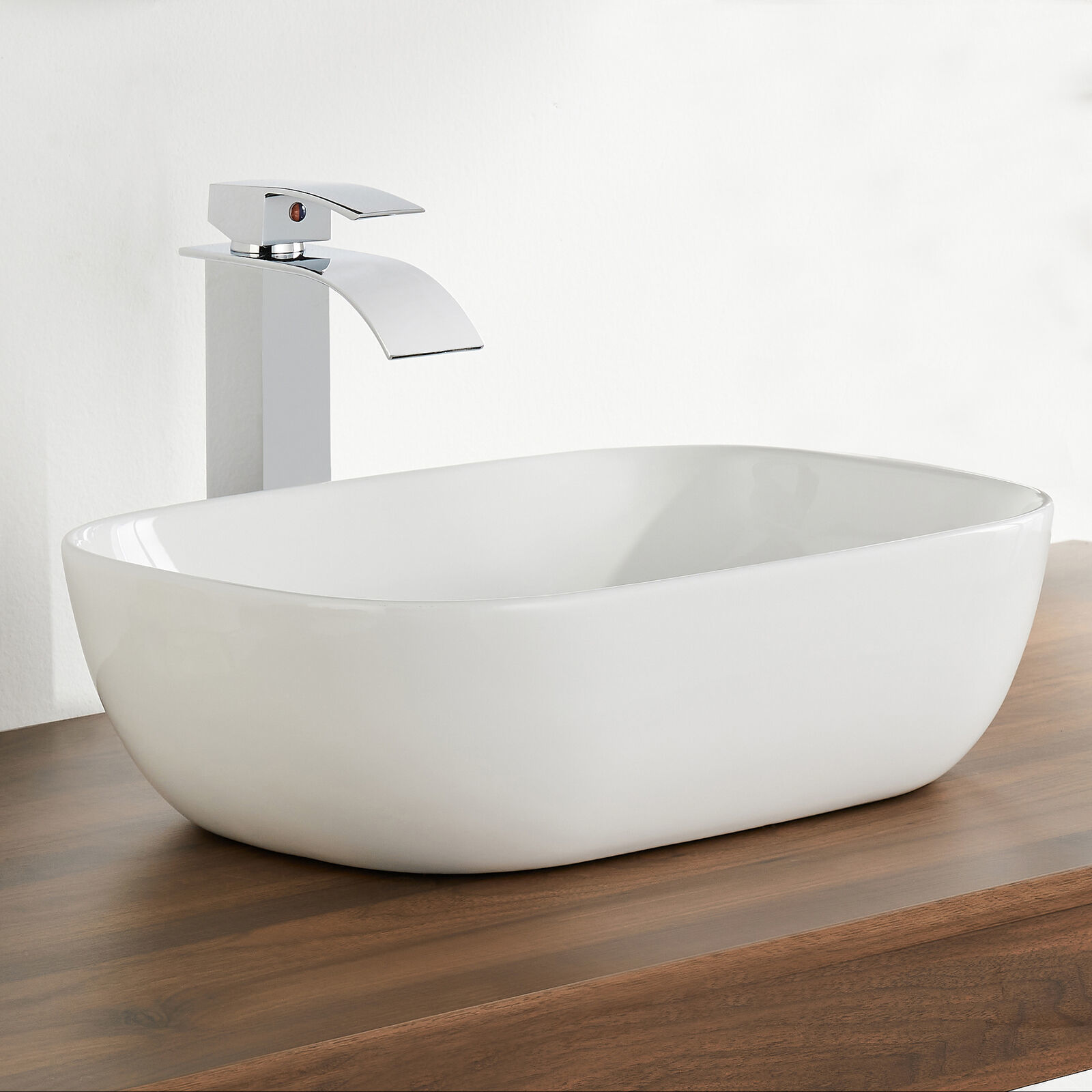 DeerValley Ceramic Bathroom Vessel Sink / Bathroom Sink Faucet / Pop-up Drain