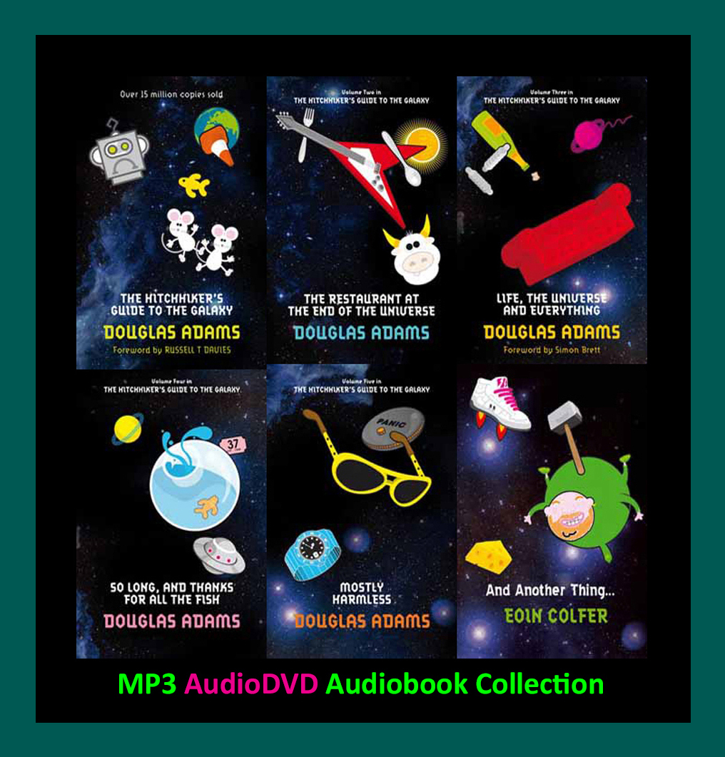The HITCHHIKERS GUIDE TO GALAXY Series  (7 Audiobook Collection MP3 AudioDVD™)