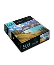 Jigsaw Puzzle 500 Piece Lake Mountains 28" x 20" Durable Fit Pieces Leisure  image 2