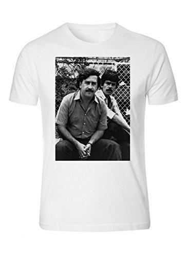 Pablo Escobar and his cousin Gustavo T-shirt Medellin Cartel DrugTee Adult