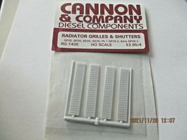 Cannon & Company # RG-1405 Radiator Grilles & Shutters EMD GP & SD HO-Scale image 4