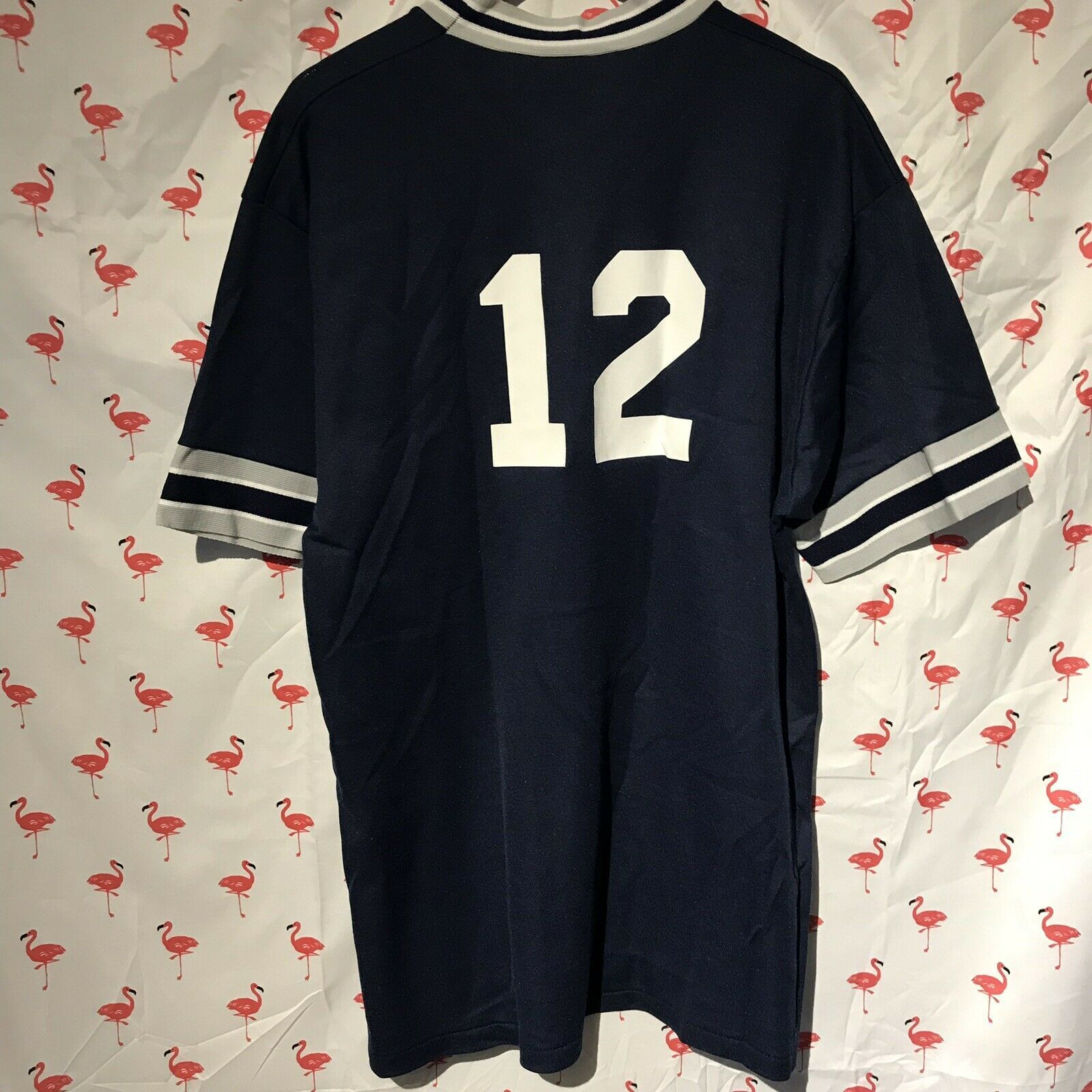 Vintage Softball V-Neck Mens XL PMS Blue Short Sleeve Shirt A1657 - T ...