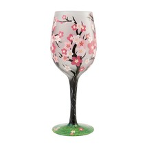 Lolita Wine Glass Cherry Blossom 15 oz 9" High Gift Boxed Collectible # 6007483 image 2