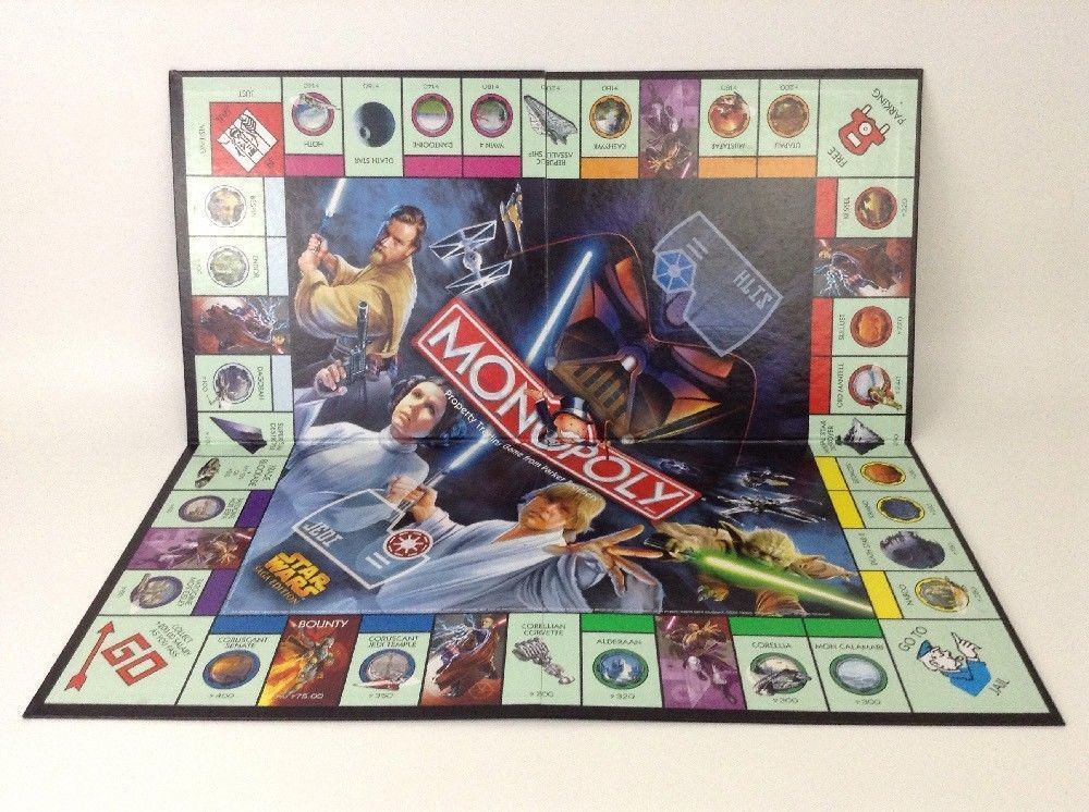 Star Wars Monopoly Saga Edition Replacement Pieces Game Board Hasbro ...