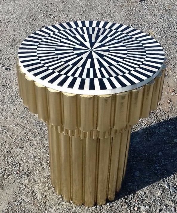 Bone Inlay Round Coffee Table Side And 50 Similar Items