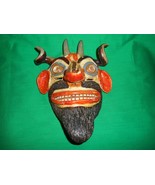 One (1), Terra Cotta, Tribal, Ethnic, Mardi Gras, Folk Art, Full Size Mask. - $249.99