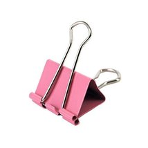 24 Per Box Colorful Multifunctional Binder Clips Paper Clips File Clip Pink - £23.87 GBP