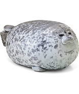 Ryttir 23.6 Inch Large Seal Stuffed Animal, Big Chubby Blob X-Large, Silver - $40.53