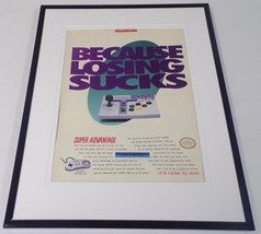 1993 SNES Super Advantage Controller 11x14 Framed ORIGINAL Advertisement