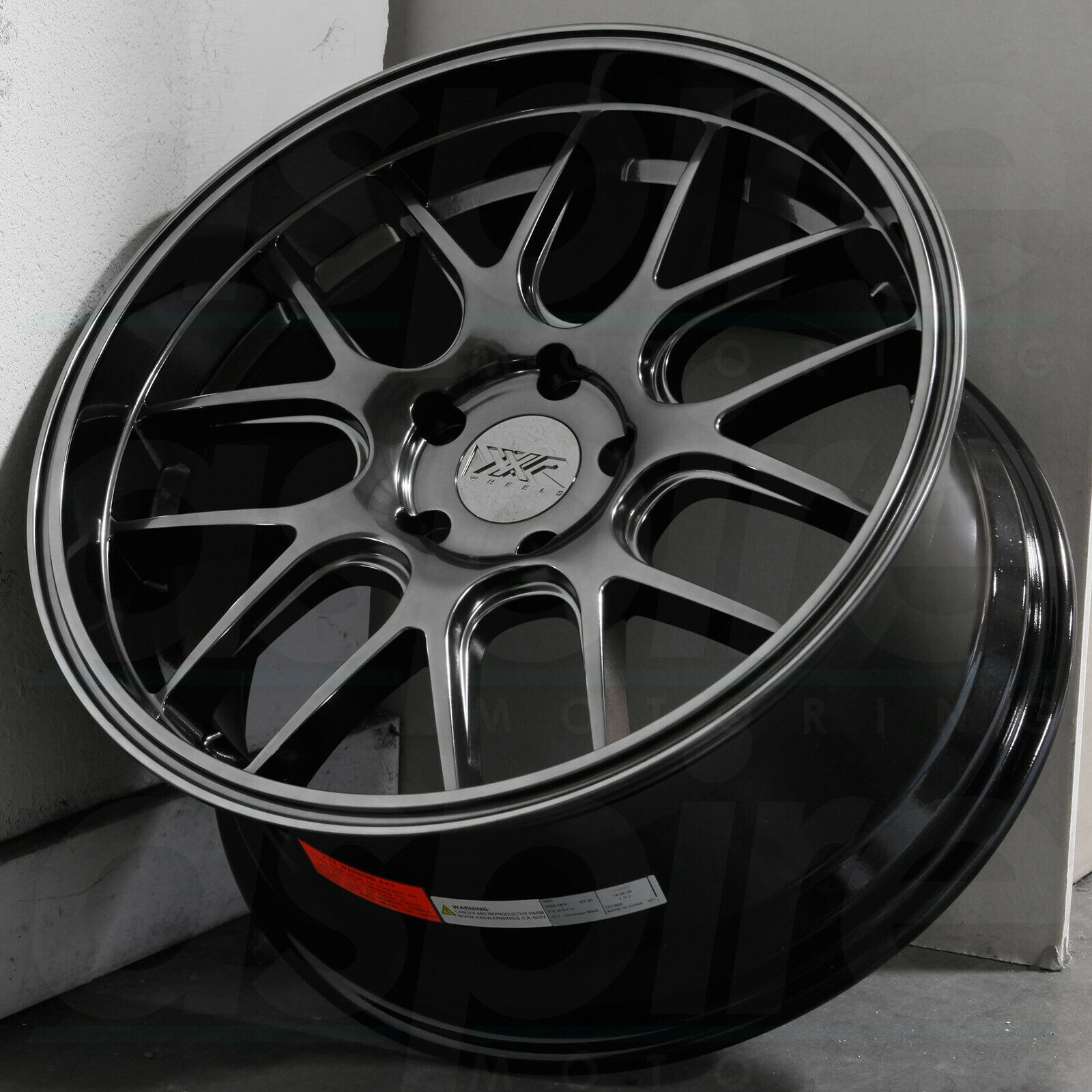 One 18x9 XXR 530D 5x112 35 Chromium Black Wheels Rims - Wheels