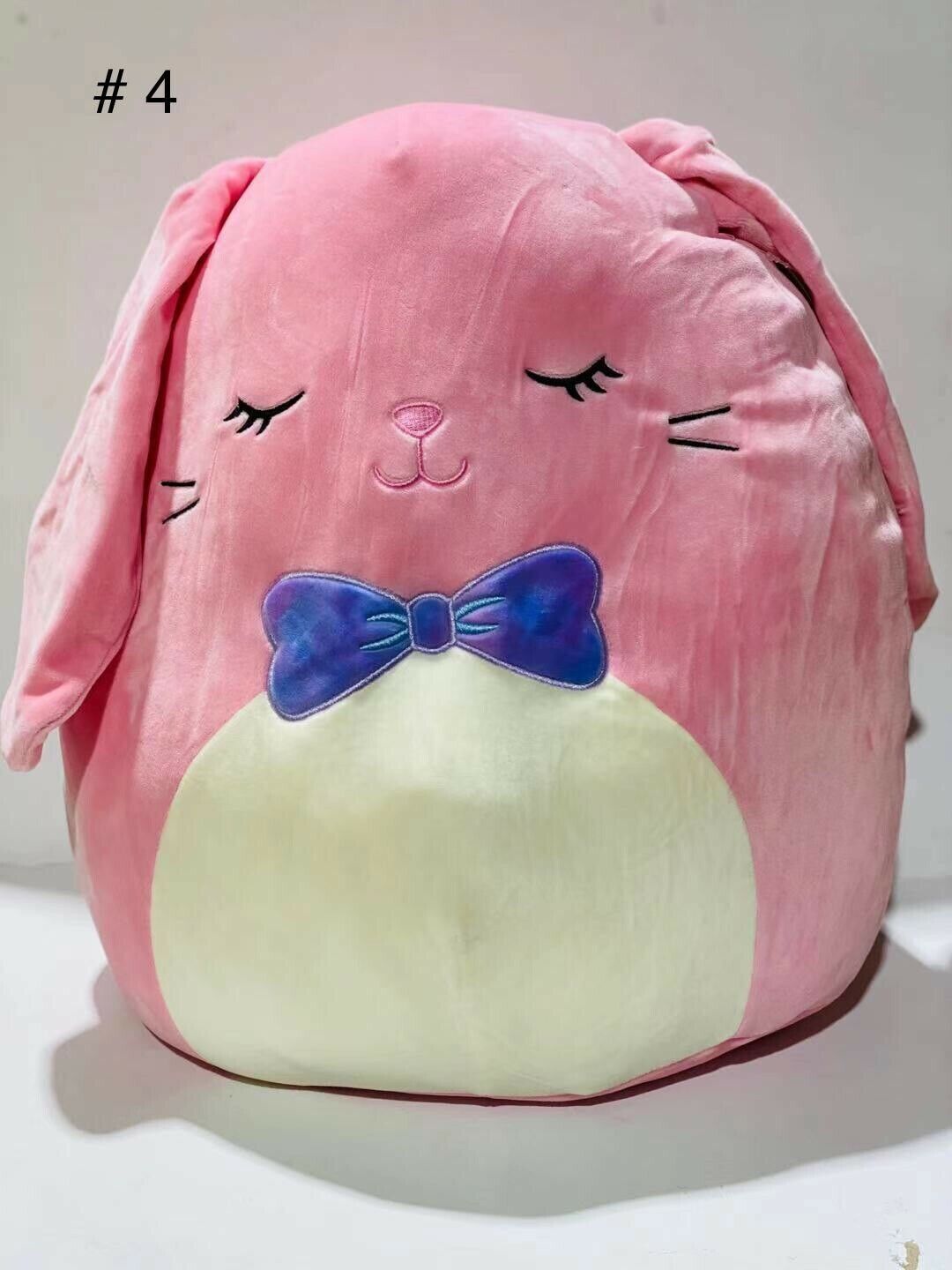 NWT Squishmallow Plush Squishy 3.5" BOP the Pink Bunny  Clip On Easter Rabbit 