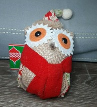 (1) Merry by Christmas House Plush Owl Ornament-Brand New-SHIPS N 24 HOURS - $18.69