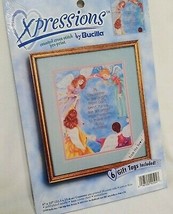Daughter Angels Counted Cross Stitch Pre-Print Kit Xpressions Bucilla 42504 - $22.89