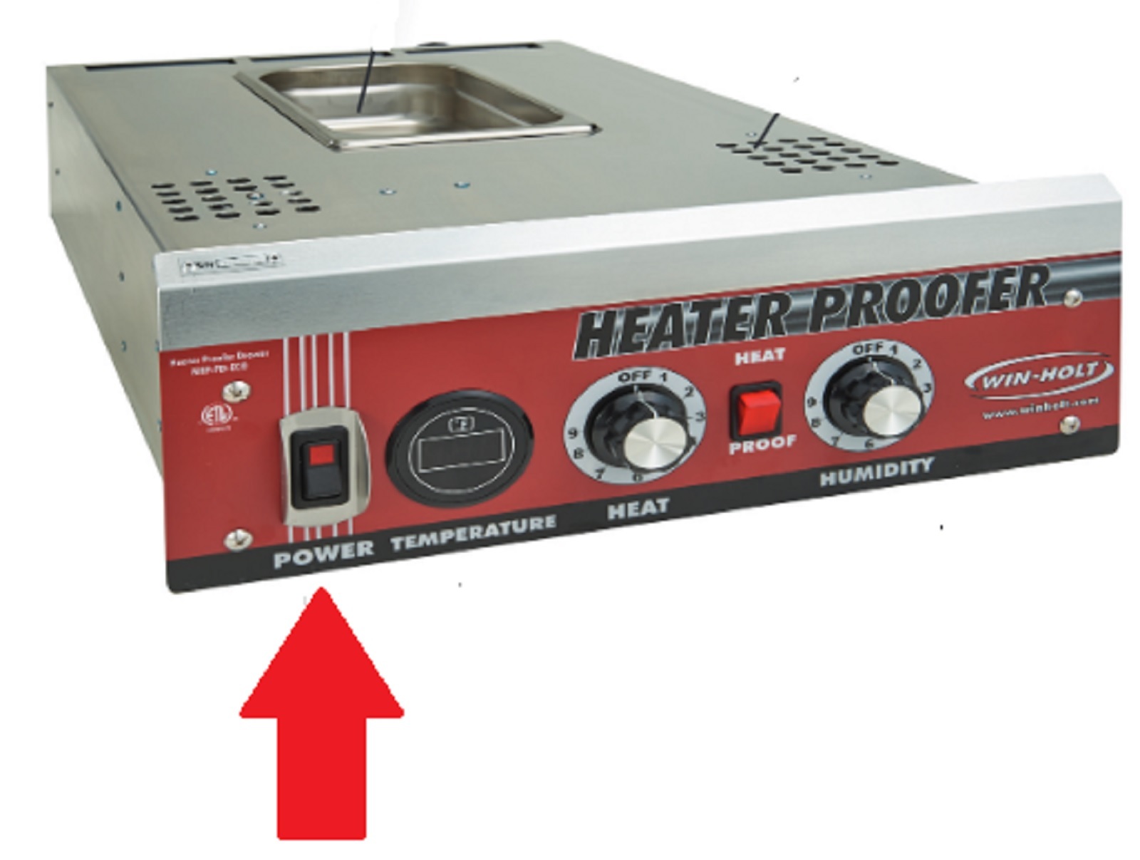 NEW 987124 WinHolt Winholt Win Holt Heater/Proofer Main Power Switch H