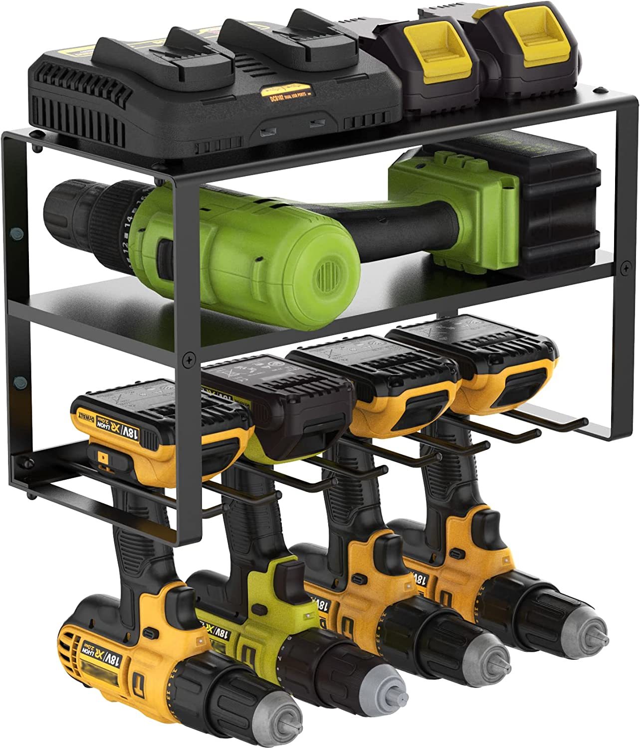 3 Tiers Tool Garage Organization Heavy Duty Carbon Steel Power Tool